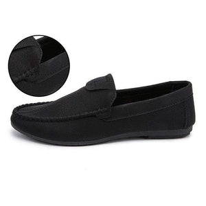 Planet Gates Black / 10 Men Casual Loafers  Pu Leather Black Solid Leather Driving Moccasins Boat Slip on Men Loafers Shoes Male Loafer Mocasines Hombre