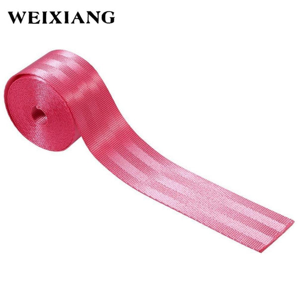 Planet Gates Black 10 Meters Roll Seat Belt Webbing Strap Thicken Car Seat Stroller Safety Belt Harness Backpack Belt Straps Fashion Color Ribbon