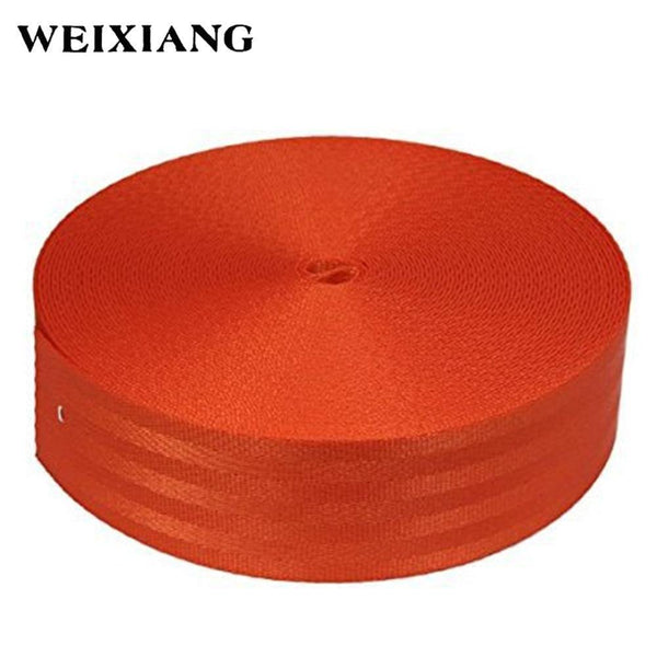 Planet Gates Black 10 Meters Roll Seat Belt Webbing Strap Thicken Car Seat Stroller Safety Belt Harness Backpack Belt Straps Fashion Color Ribbon