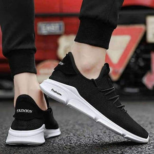 Planet Gates Black / 10 MINGPINSTYLE 2018 Summer New Men Breathable White Shoes Male Casual Sport Mesh Vulcanized Shoes Wild Fashion Lace-Up Sneakers