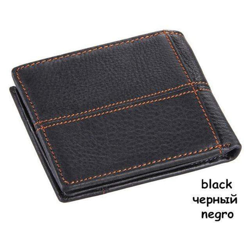 Planet Gates black 100% top quality cow genuine leather men wallets fashion splice purse dollar price carteira masculina original brand