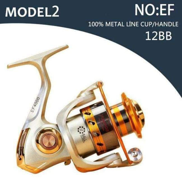 Planet Gates Black / 1000 Series 5.5:1 14 ball bearing 1000-10000 Fishing Reels carp salt water surf spinning Reel Feeder molinete Casting High Speed