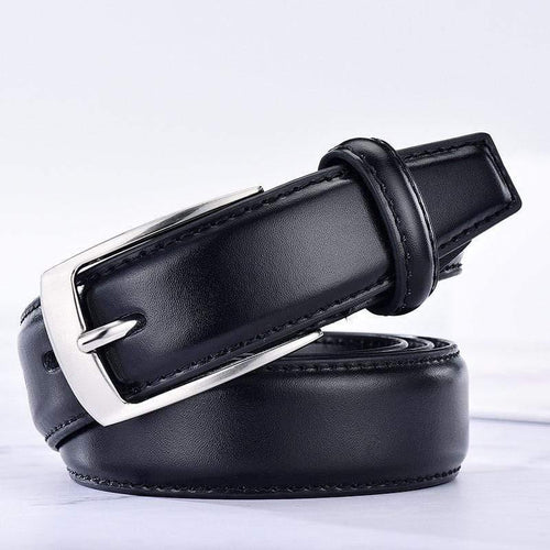 Leather Belt For Men Luxury Business Male Cowhide Leather Belts 3.0 CM Casual Pin Buckle Belt For Men Dropshipping