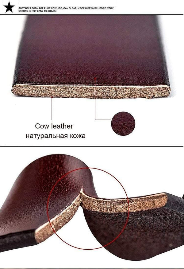 Planet Gates black / 100cm Antique Male Cow Genuine Leather Wide Waist Pin Buckle Fashion Designer Belts For Men Full-grain Leather Belt