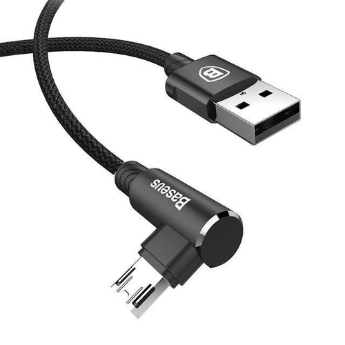 Planet Gates Black / 100cm Baseus 90 Degree Micro USB Cable Fast Charging Charger Data Cord Microusb Cable For Samsung Xiaomi Android Mobilie Phone Cables