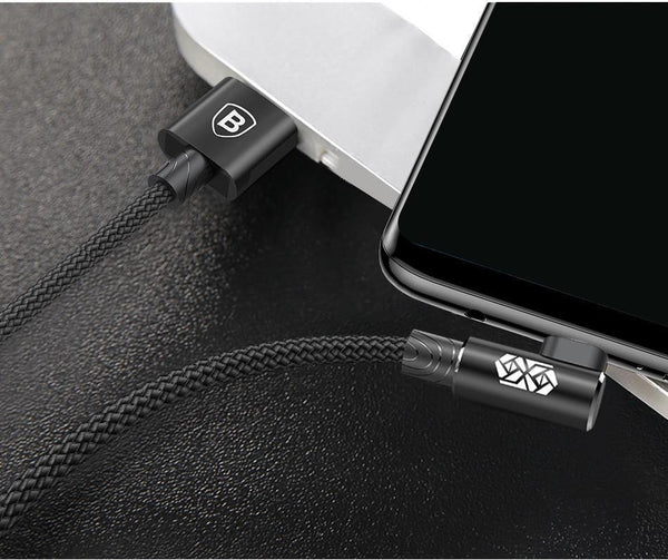 Planet Gates Black / 100cm Baseus 90 Degree Micro USB Cable Fast Charging Charger Data Cord Microusb Cable For Samsung Xiaomi Android Mobilie Phone Cables
