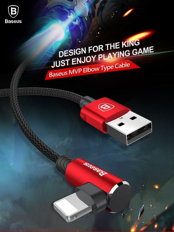 Planet Gates Black / 100cm Baseus 90 Degree USB Cable For iPhone 5 6 6s 7 8 Fast Charging Cable For iPad USB Charger Cable L Type Mobile Phone Data Cable