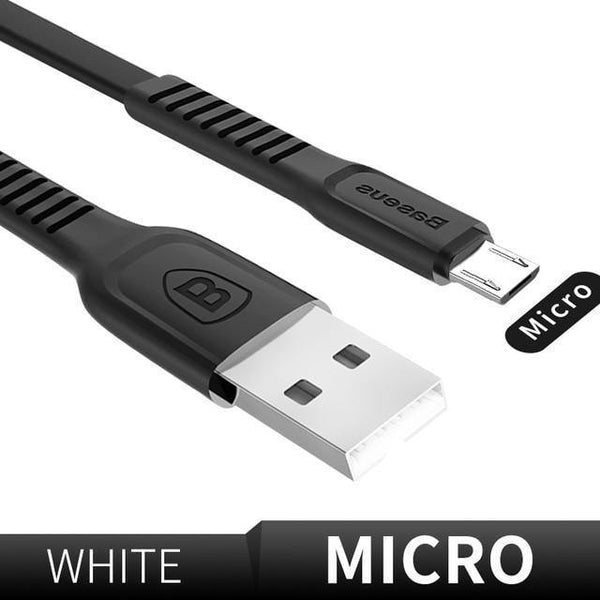 Planet Gates Black / 100cm Baseus Flat Micro USB Cable Fast Charging Data Cable For Samsung Xiaomi Huawei Android Mobile Phone Charger Cord Microusb Cable