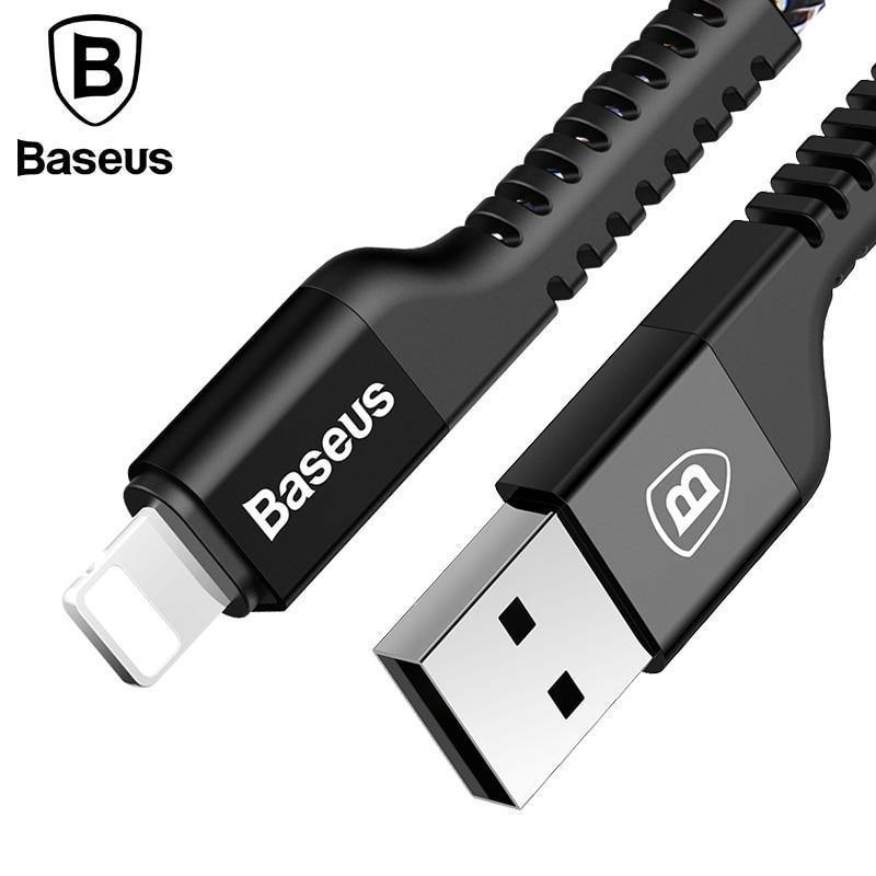 Planet Gates Black / 100cm Baseus USB Cable For iPhone XS Max XR X 8 7 6 6s Plus Fast Charging Charger Data Cord For iPhone 5 5s se iPad Mobile Phone Cable
