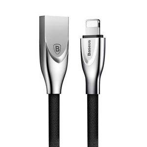 Planet Gates Black / 100cm Baseus Zinc Alloy USB Cable For iPhone Xs Max Xr X 8 7 6 6s Plus 5 5s se Mobile Phone Cable Fast Data Charging Charger Cable