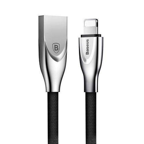 Planet Gates Black / 100cm Baseus Zinc Alloy USB Cable For iPhone Xs Max Xr X 8 7 6 6s Plus 5 5s se Mobile Phone Cable Fast Data Charging Charger Cable