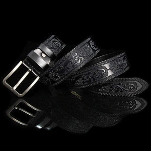 Belts For Men High Quality Cow Genuine Leather Designer Belt Male Fashion Classic Vintage Pin Buckle Strap For Cowboy Jeans