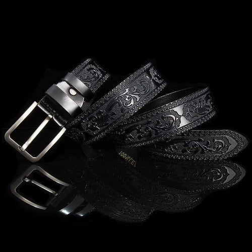 Belts For Men High Quality Cow Genuine Leather Designer Belt Male Fashion Classic Vintage Pin Buckle Strap For Cowboy Jeans