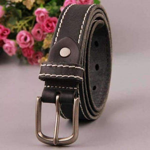 Planet Gates Black / 100cm CUKUP Ladies Quality Pure Cow Cowhide Leather Belts Pin Buckle Casual Styles Jeans Genuine Belts for Women 2.4cm Width NCK374