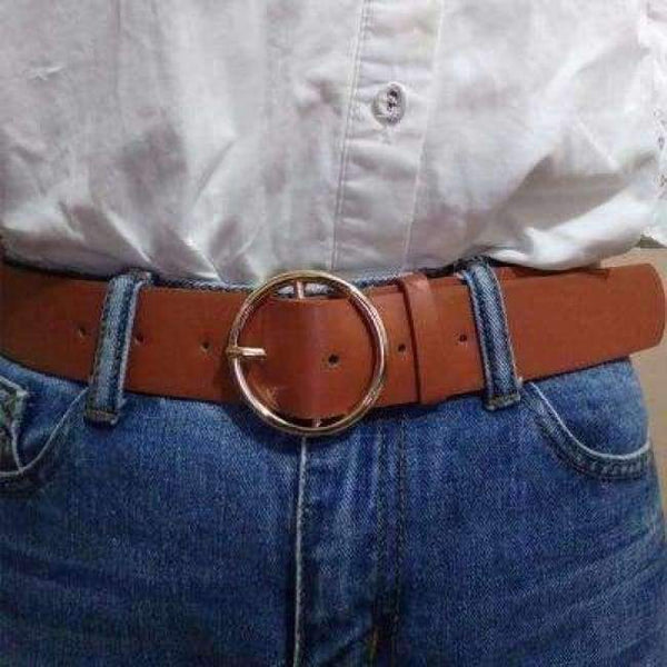 Planet Gates black / 100cm High quality female fashion fashionable luxury brand belt, round buckle PU material wear resistant women Jeans Belt 210