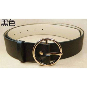 Planet Gates black / 100cm High quality female fashion fashionable luxury brand belt, round buckle PU material wear resistant women Jeans Belt 210