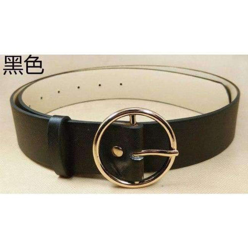 Planet Gates black / 100cm High quality female fashion fashionable luxury brand belt, round buckle PU material wear resistant women Jeans Belt 210