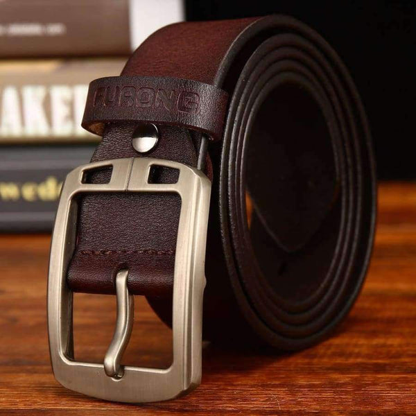 Planet Gates black / 100cm Leather Belt Men Antique Male Cow Genuine Leather Wide Waist Pin Buckle Fashion Designer Belts For Men Full-grain Leather Belt