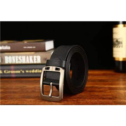 Planet Gates black / 100cm Leather Belt Men Antique Male Cow Genuine Leather Wide Waist Pin Buckle Fashion Designer Belts For Men Full-grain Leather Belt