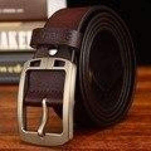 Planet Gates black / 100cm Leather Belt Men Antique Male Cow Genuine Leather Wide Waist Pin Buckle Fashion Designer Belts For Men Full-grain Leather Belt