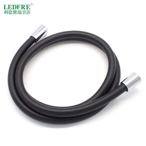 LEDFRE PVC Shower Hose Silver PVC Hose Plumbing Flexible Hose For Bathroom Handheld Showerhead F1/2*F1/2 For 16" 40" 60" 80"