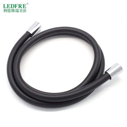 LEDFRE PVC Shower Hose Silver PVC Hose Plumbing Flexible Hose For Bathroom Handheld Showerhead F1/2*F1/2 For 16" 40" 60" 80"