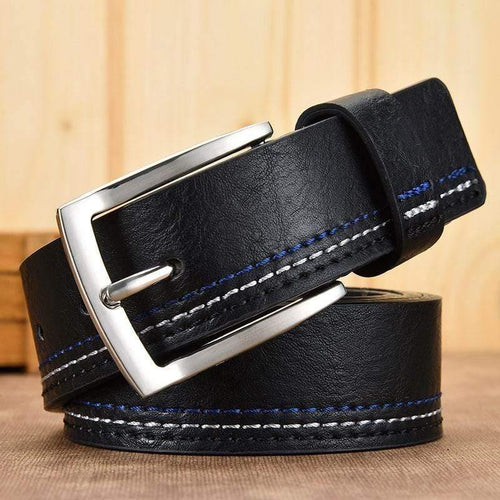 Men's Genuine Leather Belts Designer Leisure Belt for Man Pin Buckle Business Dress Male Dropshipping