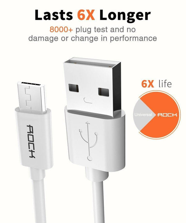 Planet Gates Black / 100cm ROCK Micro Usb Cable 5V2A Fast Charging Mobile Phone USB Charger Cord for SamSung Xiaomi Huawei Android Sync Date Cable