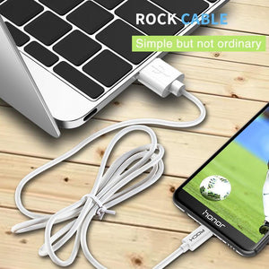 Planet Gates Black / 100cm ROCK Micro Usb Cable 5V2A Fast Charging Mobile Phone USB Charger Cord for SamSung Xiaomi Huawei Android Sync Date Cable
