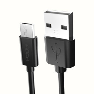 Planet Gates Black / 100cm ROCK Micro Usb Cable 5V2A Fast Charging Mobile Phone USB Charger Cord for SamSung Xiaomi Huawei Android Sync Date Cable
