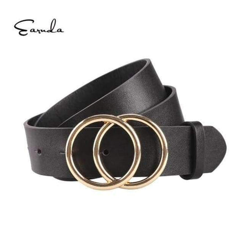 Planet Gates Black / 100cm Women Belts For Women's Jeans Fashion Gold Buckle Waist Leather Strap High Quality Designer Strap Belt Cinturon Mujer