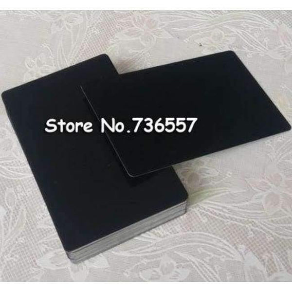 Planet Gates Black 100pcs Blank sublimation metal name card printing blank business card use sublimation ink and paper five colors