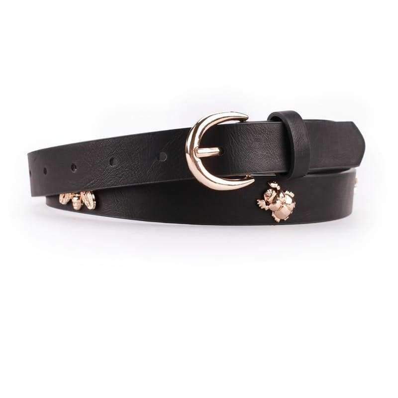 Planet Gates black / 102.5cm(M) IFENDEI Women's Bees Belt Insects Designer Jeans' Strap 2018 Belts For Women's Dress Stylish PU Leather Waistband cinturon mujer