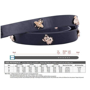 Planet Gates black / 102.5cm(M) IFENDEI Women's Bees Belt Insects Designer Jeans' Strap 2018 Belts For Women's Dress Stylish PU Leather Waistband cinturon mujer