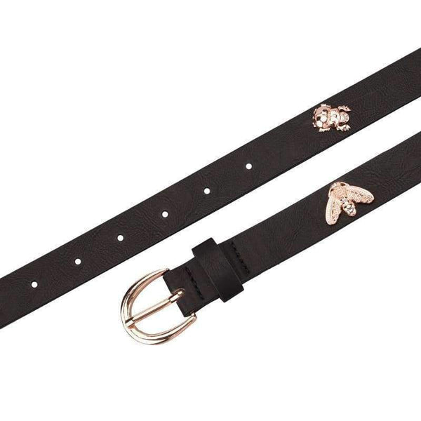 Planet Gates black / 102.5cm(M) IFENDEI Women's Bees Belt Insects Designer Jeans' Strap 2018 Belts For Women's Dress Stylish PU Leather Waistband cinturon mujer