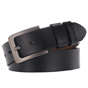 150 170cm Genuine Leather Men's Leisure Belt Retro Pin Buckle Good Quality Large Size Male Belts Luxury Designer Belt Mens Gifts