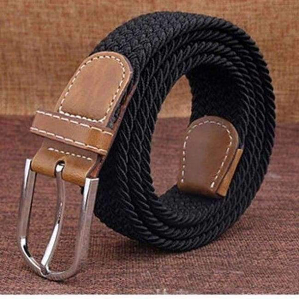 Planet Gates Black / 105cm 25to32Incn 2018 off white Waist Belt Canvas Stretch Braided Elastic Stretch Woven Leather Belt Hot Metal Stretch Belt For Men and woman B15
