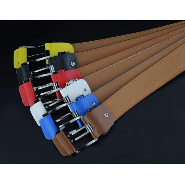 Planet Gates black / 105cm IFENDEI Women's Belt For Jeans PU Leather Men's Belt Needle Buckle White Waist Belt Casual Female Strap For Man cinturon mujer