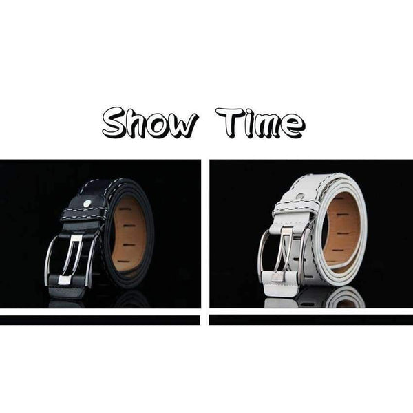 Planet Gates black / 105cm IFENDEI Women's Belt For Jeans PU Leather Men's Belt Needle Buckle White Waist Belt Casual Female Strap For Man cinturon mujer