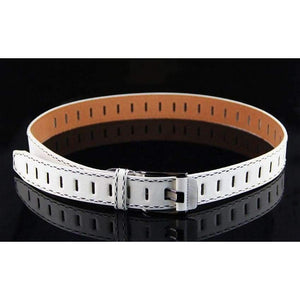 Planet Gates black / 105cm IFENDEI Women's Belt For Jeans PU Leather Men's Belt Needle Buckle White Waist Belt Casual Female Strap For Man cinturon mujer