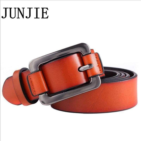 Planet Gates Black / 105CM Newest Women's Casual Belts Cow Genuine Leather Japanese Character Buckle Retro Style Jeans Belt Luxury Female Strap