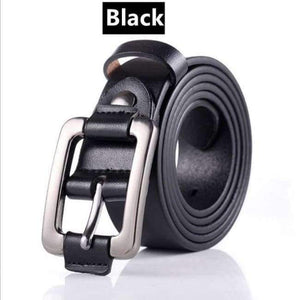 Planet Gates Black / 105CM Newest Women's Casual Belts Cow Genuine Leather Japanese Character Buckle Retro Style Jeans Belt Luxury Female Strap