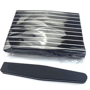 Planet Gates black 10pcs/lot Rhombus Double Side Nail files buffer 100/180 Polishing Grinding Manicure Pedicure Nail Buffers File Tools
