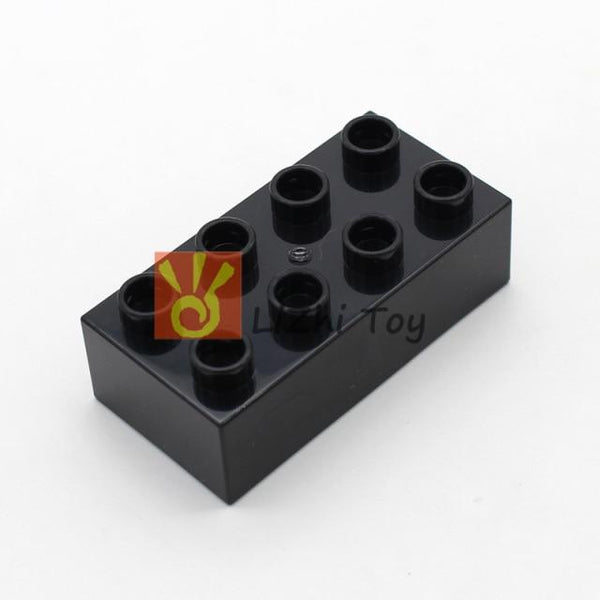 Planet Gates black 10pcs MOC DIY Large Building Block  3011 Brick 2X4 Big Size Baby Assembled Enlighten Accessories Block Part DIY Children Toys