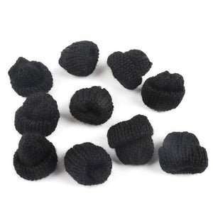 Planet Gates Black 10pcs Sewing Mini Soft Hat For Garment Decoration Kid's Doll Hat Children Hair Accessories DIY Art Craft Material