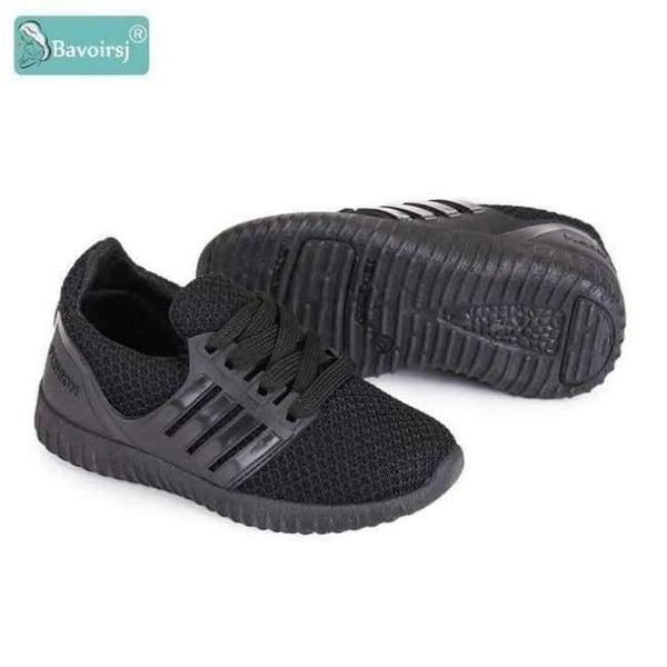Planet Gates Black / 11 Big Size Comfortable Lacing-up Red Black Baby Shoes Outdoor Fashion Casual Sneakers Child Flats B1807