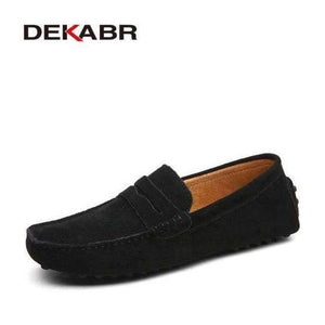 Planet Gates Black / 11 DEKABR Brand Fashion Summer Style Soft Moccasins Men Loafers High Quality Genuine Leather Shoes Men Flats Gommino Driving Shoes