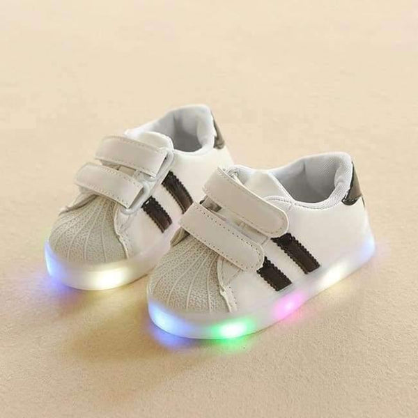 Planet Gates Black / 11 LED lighting up shoes kids all seasons running sports sneakers children excellent Lovely boys girls baby shoes