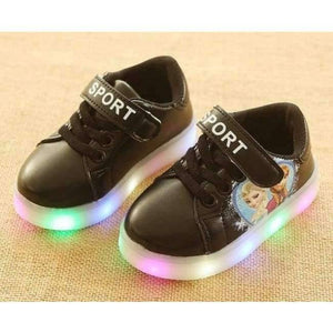 Planet Gates Black / 11 LED shoes for girls all season sports running baby sneakers solid fashionable excellent kids children shoes