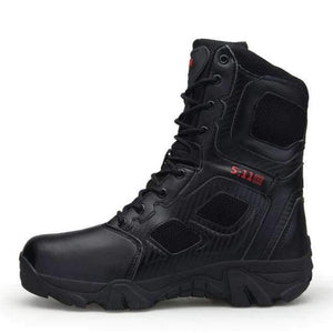 Planet Gates Black / 11 Outdoor Waterproof Hiking Shoes for Men Desert High-top Military Tactical Boots Combat Army Boots Hunting Shoes Big Size 47